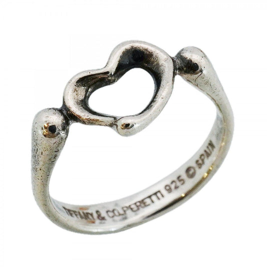 Tiffany & Co Ring Open Heart 925 Sterling Silver