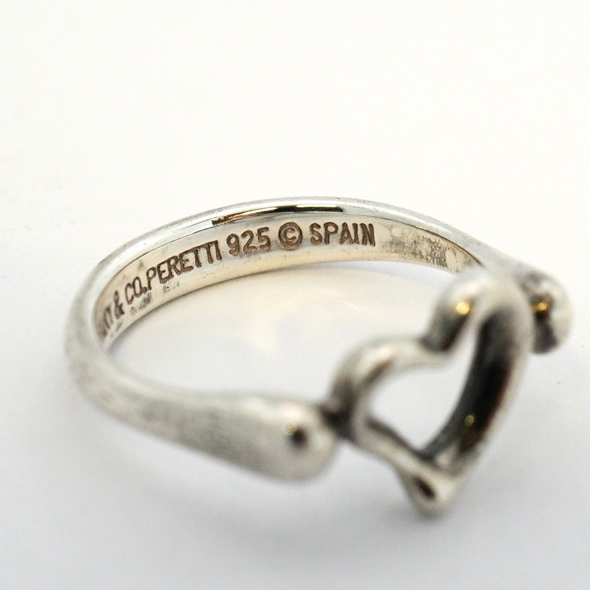Tiffany & Co Ring Open Heart 925 Sterling Silver — view 5