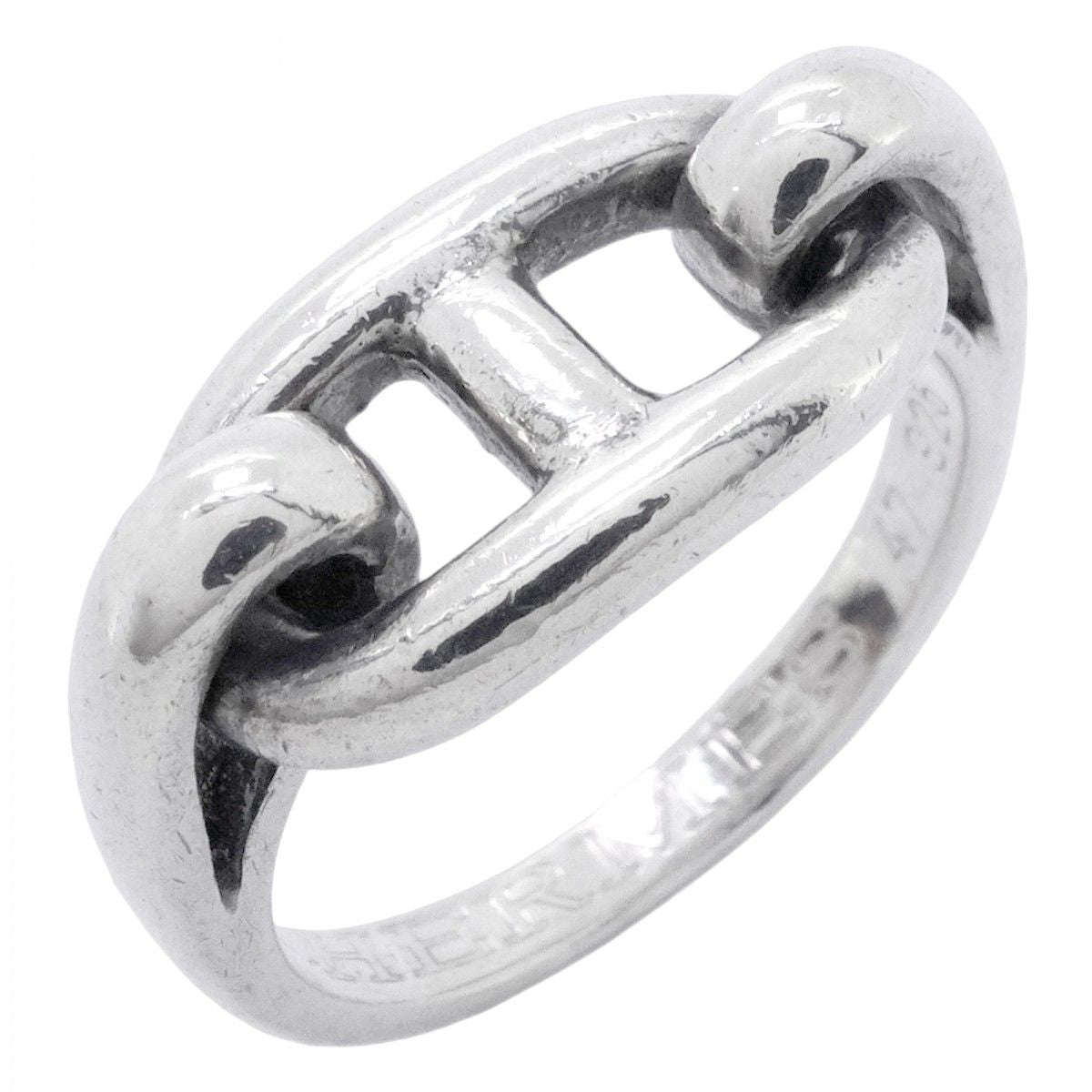 Hermes Ring Chaine D'ancre 925 Sterling Silver