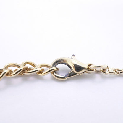 Dior Necklace CD Logo Heart Motif Gold Plated Rhinestone — view 4