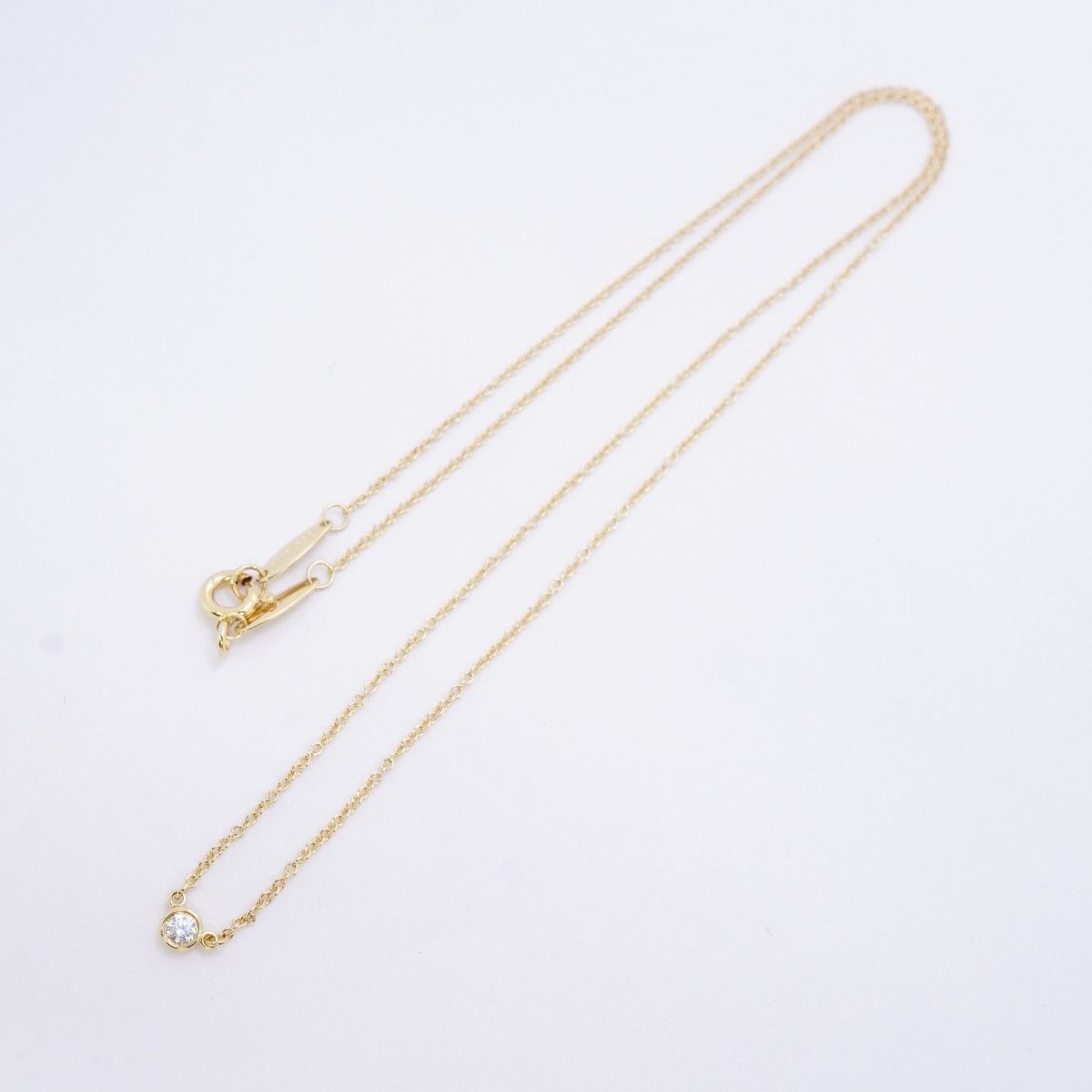 Tiffany & Co Necklace by the Yard 18k Yellow Gold Diamond — view 3
