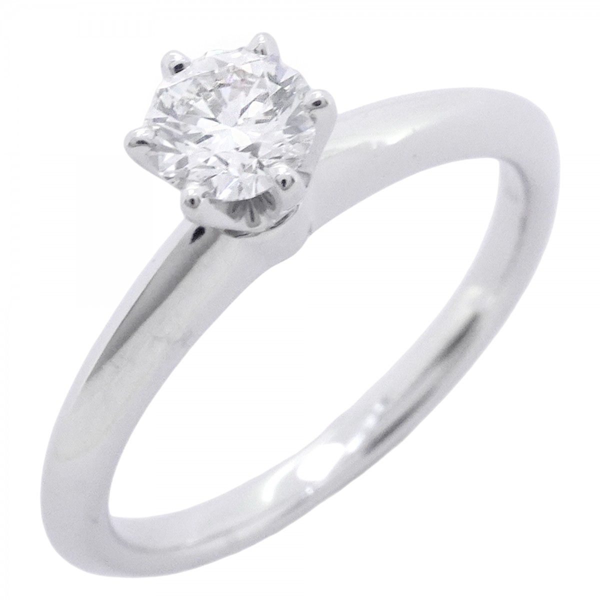 Tiffany & Co Ring Solitaire Platinum Diamond