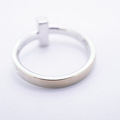 Tiffany & Co Ring T One 18k White Gold Diamond — view 7