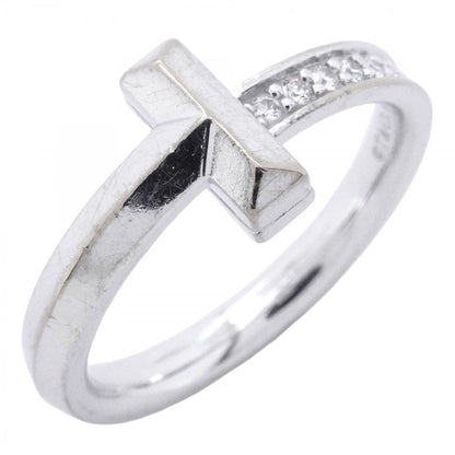 Tiffany & Co Ring T One 18k White Gold Diamond