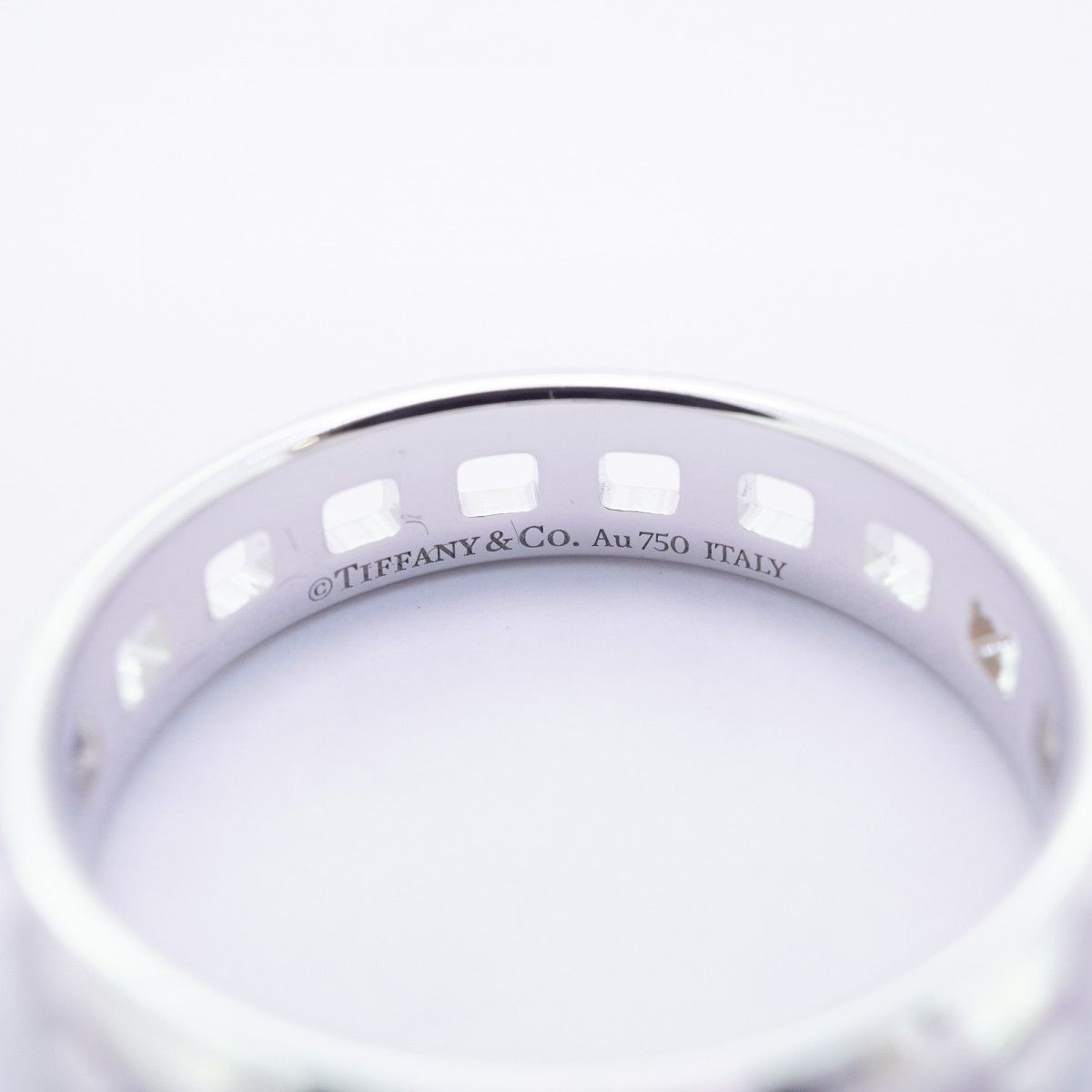 Tiffany & Co Ring T True Wide 18k White Gold — view 4