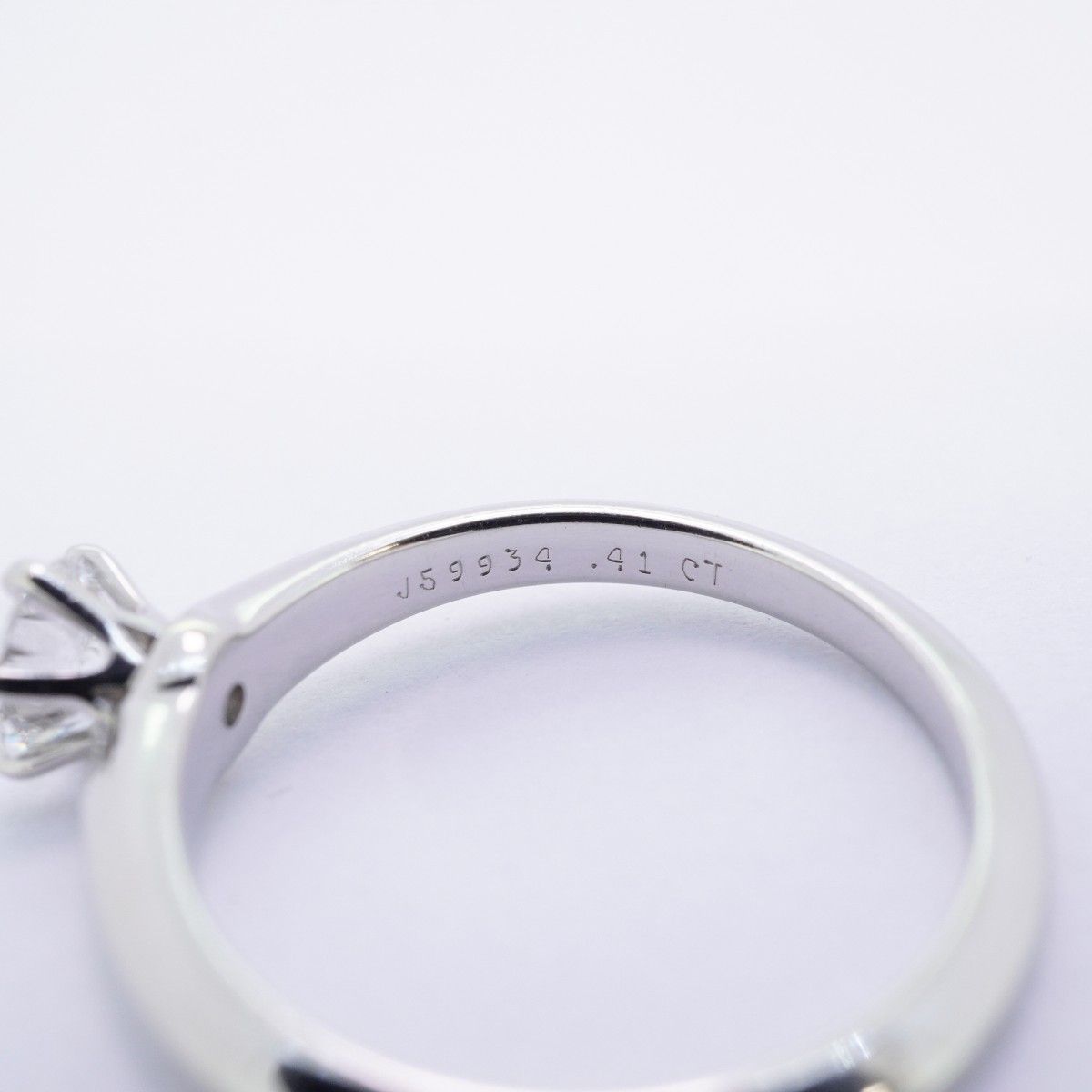 Tiffany & Co Ring Solitaire Platinum Diamond — view 5