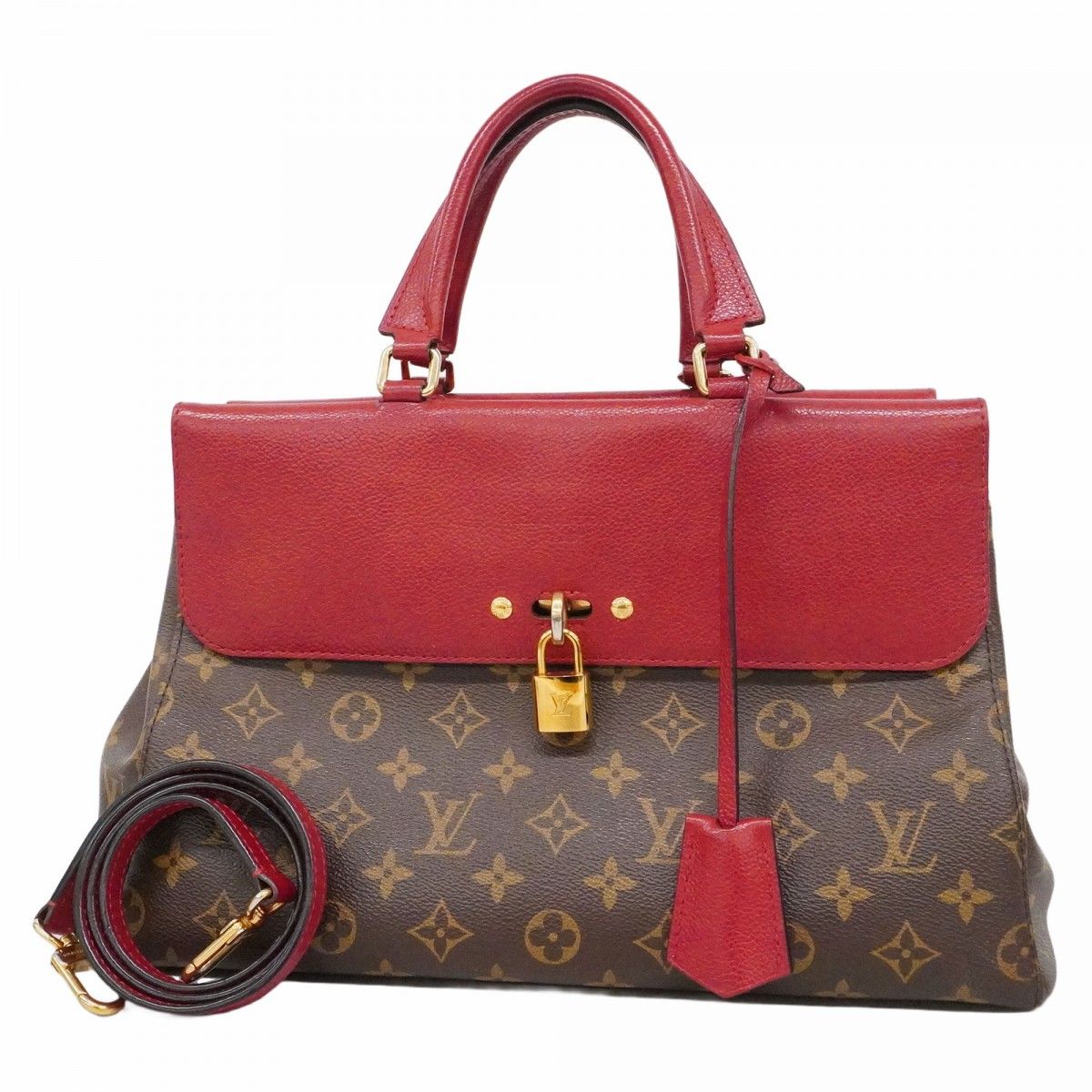 Louis Vuitton Handbag Monogram Venus Brown Cerise 2-Way