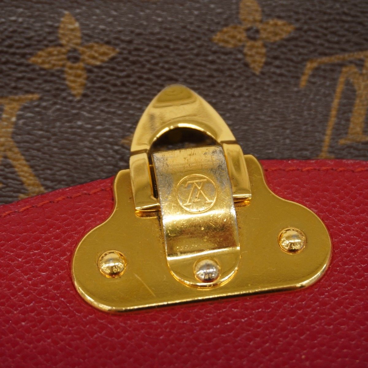 Louis Vuitton Shoulder Bag Monogram Saint Placide Brown Cerise — view 9
