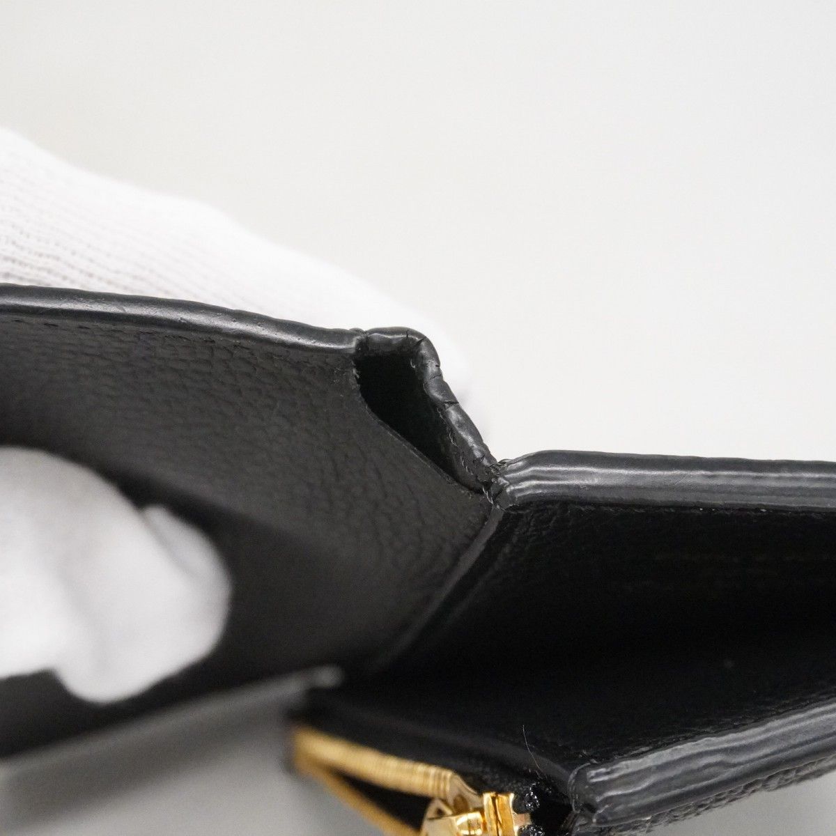 Louis Vuitton Trifold Wallet Monogram Empreinte Portefeuille Celeste Noir — view 5