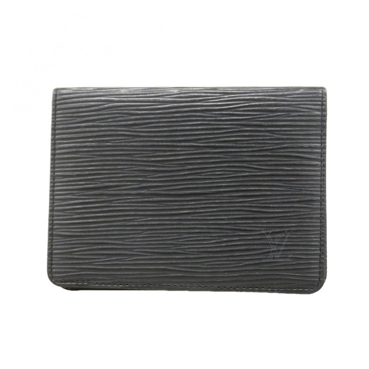 Louis Vuitton Card Case Epi Porte 2 Cult Vertical Noir