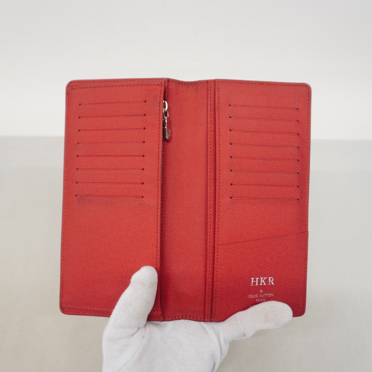 Louis Vuitton Wallet Taiga Portefeuille Brazza Blue Marine — view 3