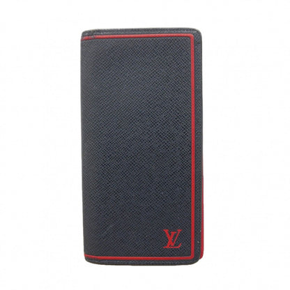 Louis Vuitton Wallet Taiga Portefeuille Brazza Blue Marine