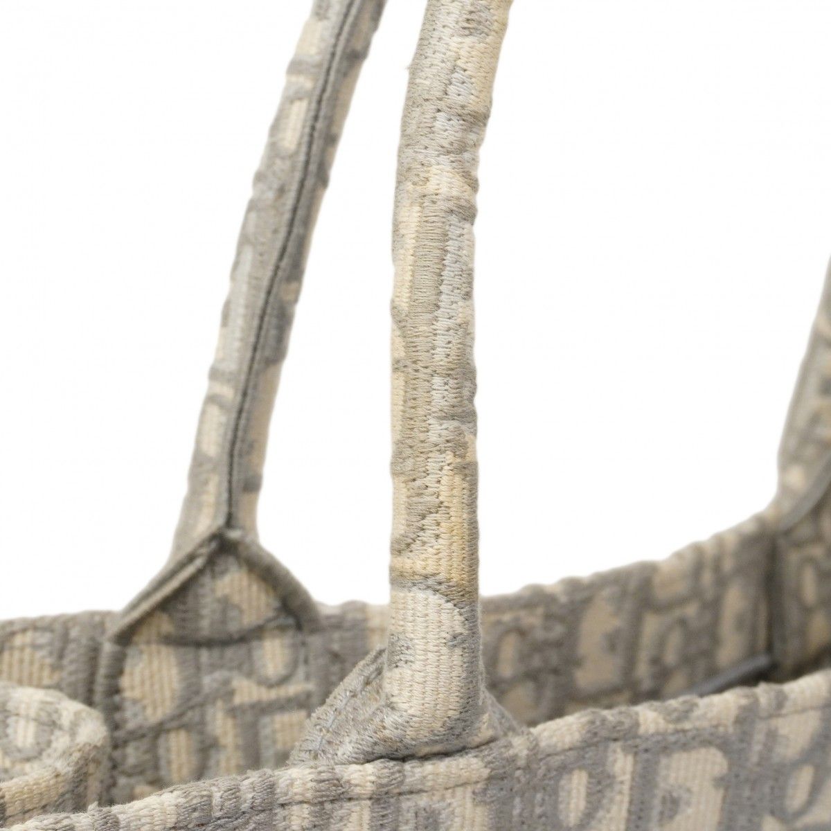 Dior Tote Book Canvas Gray White — view 7