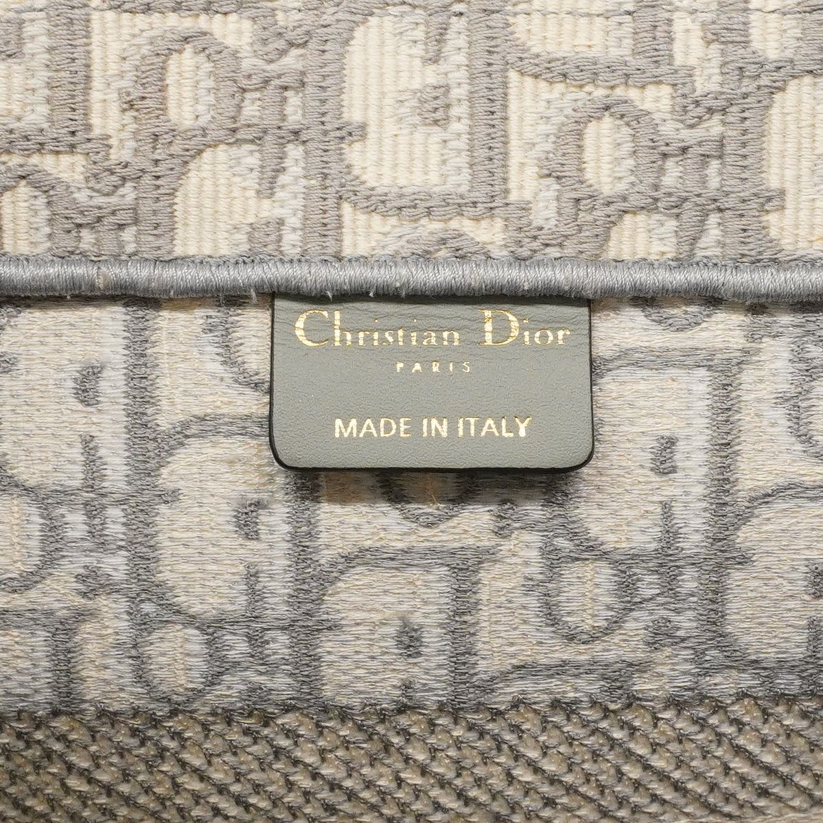 Dior Tote Book Canvas Gray White — view 5