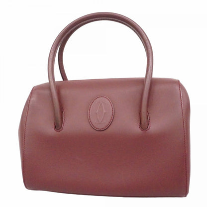 Cartier Handbag Must Leather Bordeaux Gold