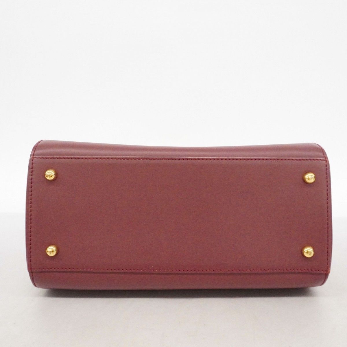 Cartier Handbag Must Leather Bordeaux Gold — view 3