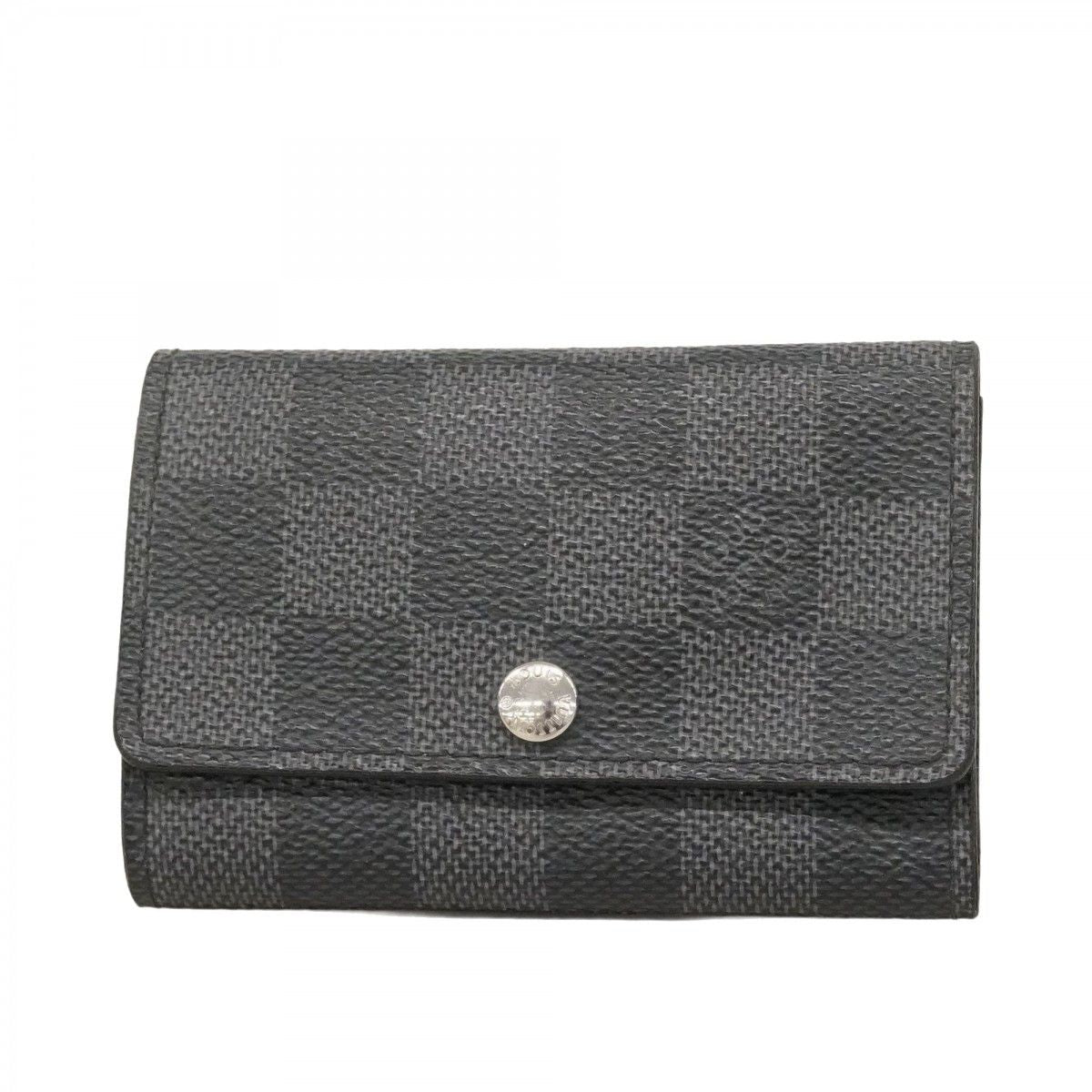Louis Vuitton Key Case Damier Graphite Multicles 6 Black Key Holder