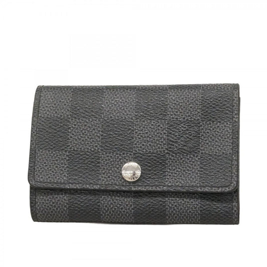 Louis Vuitton Key Case Damier Graphite Multicles 6 Black Key Holder