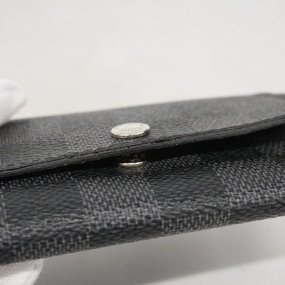 Louis Vuitton Key Case Damier Graphite Multicles 6 Black Key Holder — view 7