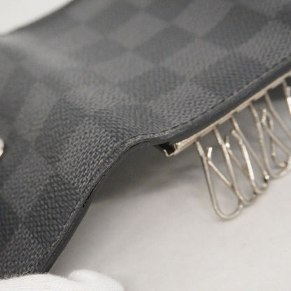 Louis Vuitton Key Case Damier Graphite Multicles 6 Black Key Holder — view 9