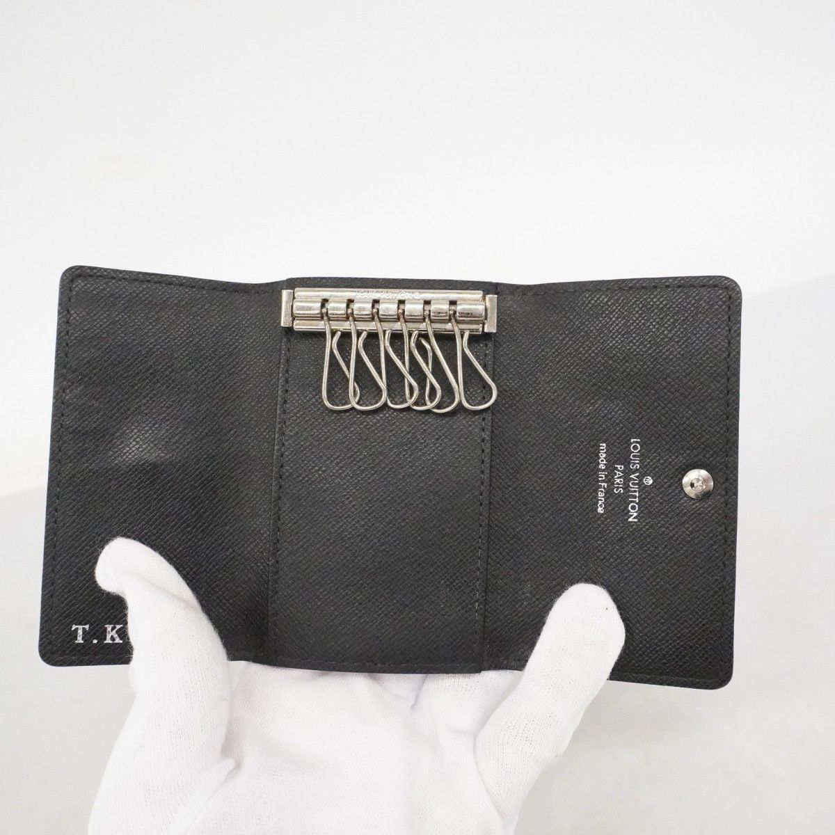 Louis Vuitton Key Case Damier Graphite Multicles 6 Black Key Holder — view 3