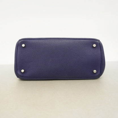 Dior Handbag Bi Leather Navy Silver — view 3