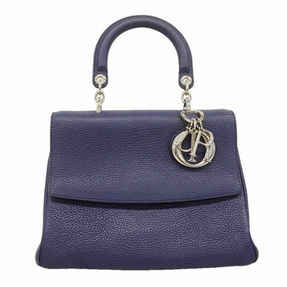 Dior Handbag Bi Leather Navy Silver