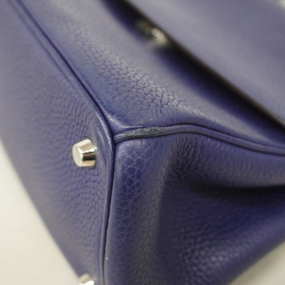 Dior Handbag Bi Leather Navy Silver — view 6
