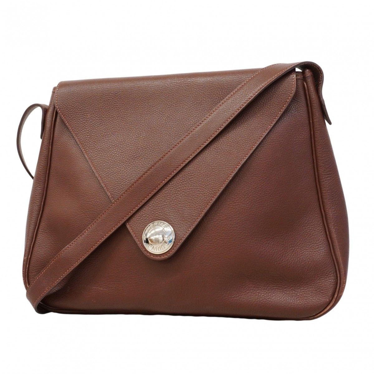 Hermes Shoulder Bag Christine Fjord Noisette Silver