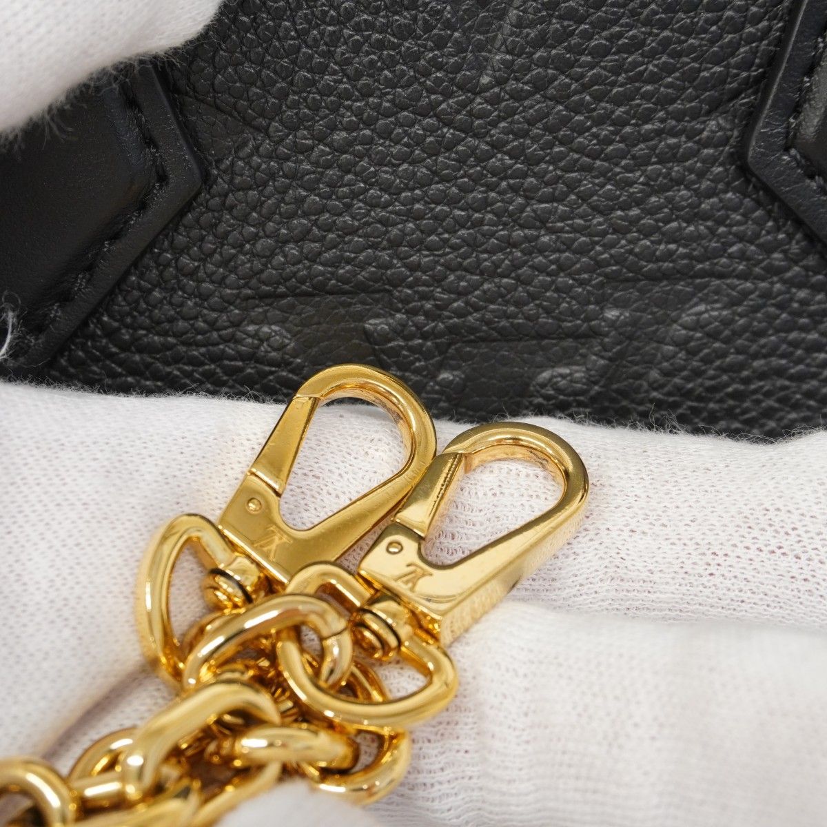 Louis Vuitton Handbag Monogram Empreinte Speedy Bandouliere 20 Noir 2-Way — view 8