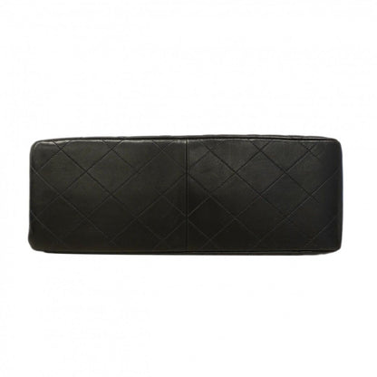 Chanel Shoulder Bag Quilted Face Lambskin Black Gold — view 3