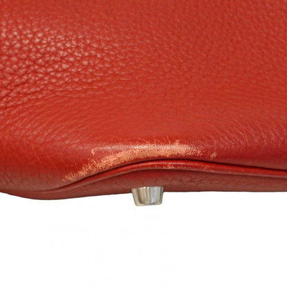 Hermes Handbag Picotin MM Taurillon Novijo Rouge Ash Silver — view 7