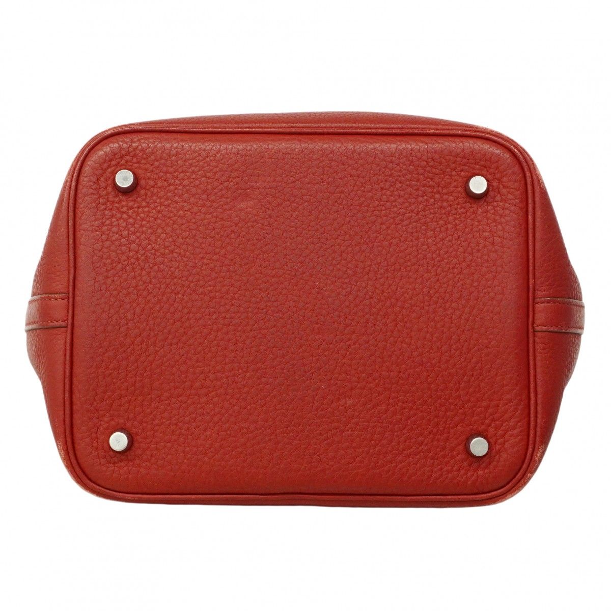 Hermes Handbag Picotin MM Taurillon Novijo Rouge Ash Silver — view 3