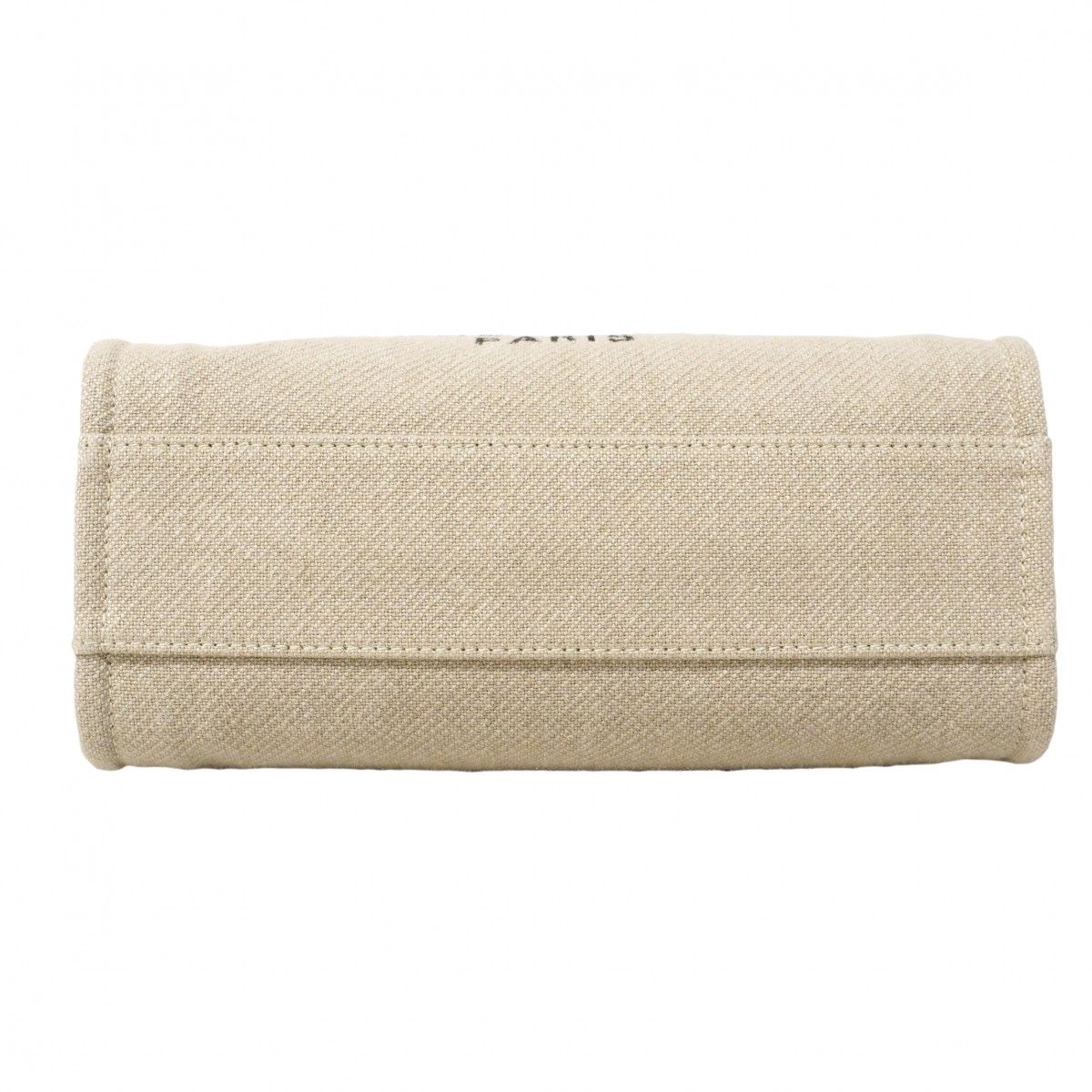 Chanel Tote Deauville Canvas Gray Black Champagne Gold — view 3