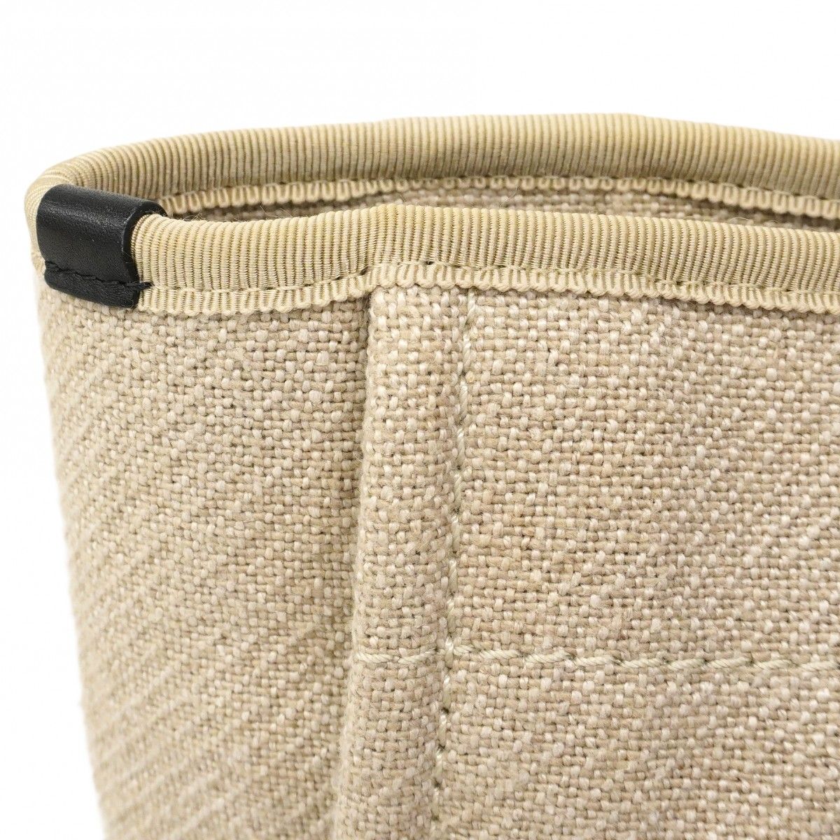 Chanel Tote Deauville Canvas Gray Black Champagne Gold — view 8