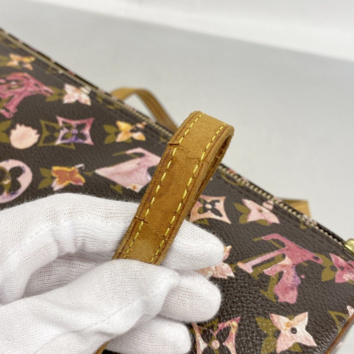 Louis Vuitton Handbag Monogram Water Color Papillon 30 Brown — view 8