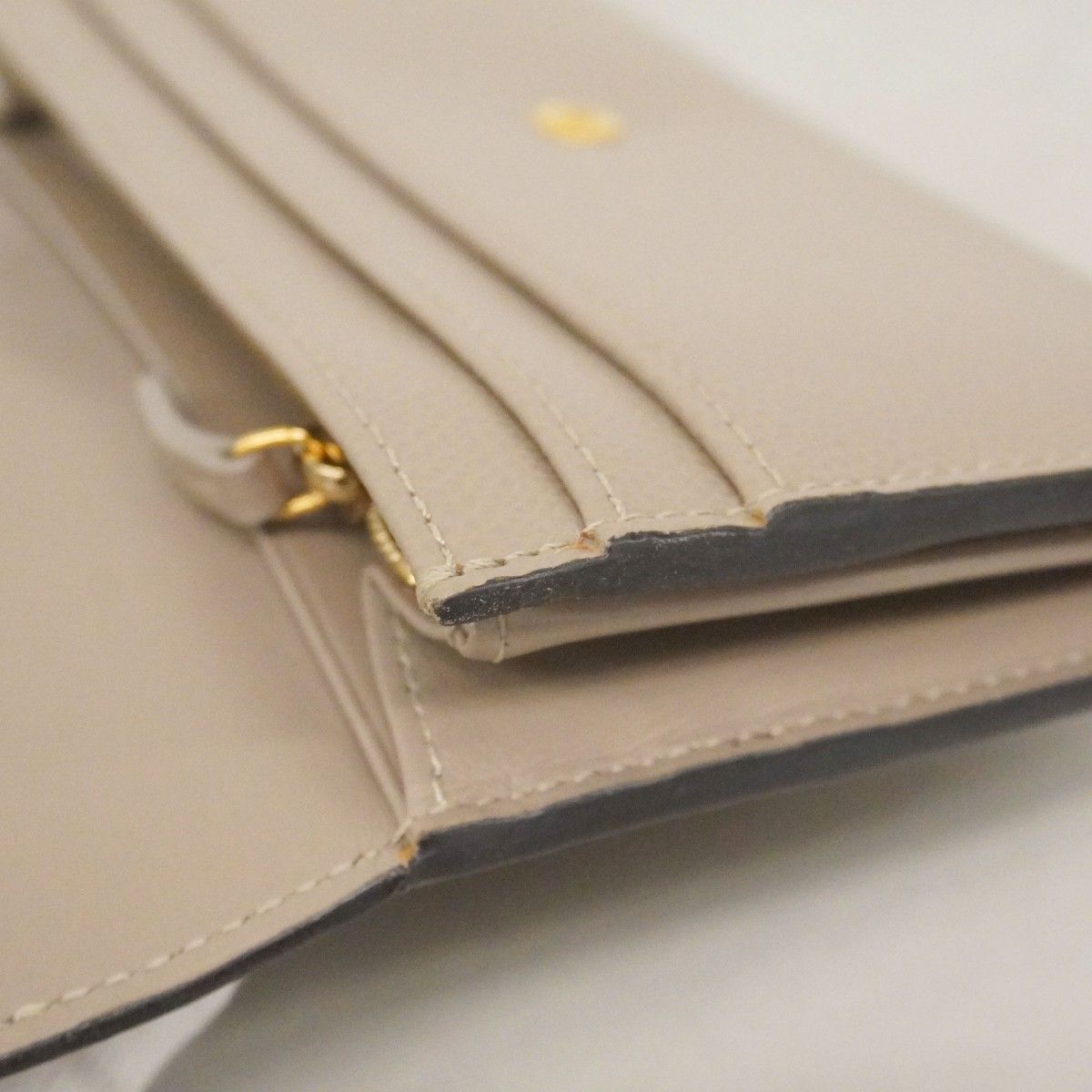 Fendi Wallet Leather Gray Ju Gold — view 8