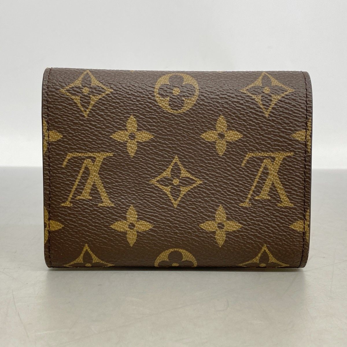 Louis Vuitton Trifold Wallet Monogram Portefeuille Victorine Brown — view 7