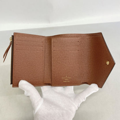 Louis Vuitton Trifold Wallet Monogram Portefeuille Victorine Brown — view 4