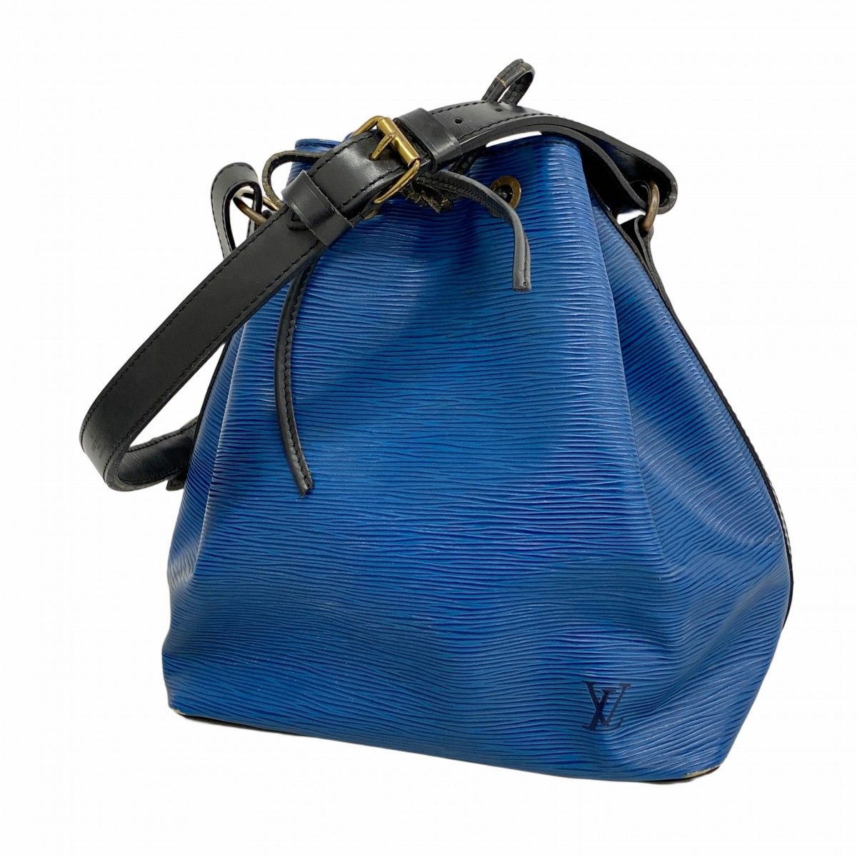 Louis Vuitton Shoulder Bag Epi Petit Noir Toledo Blue