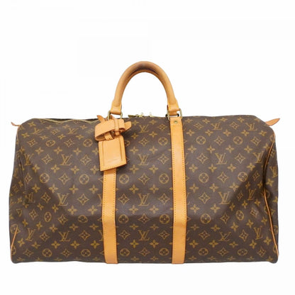 Louis Vuitton Boston Bag Monogram Keepall 55 Brown