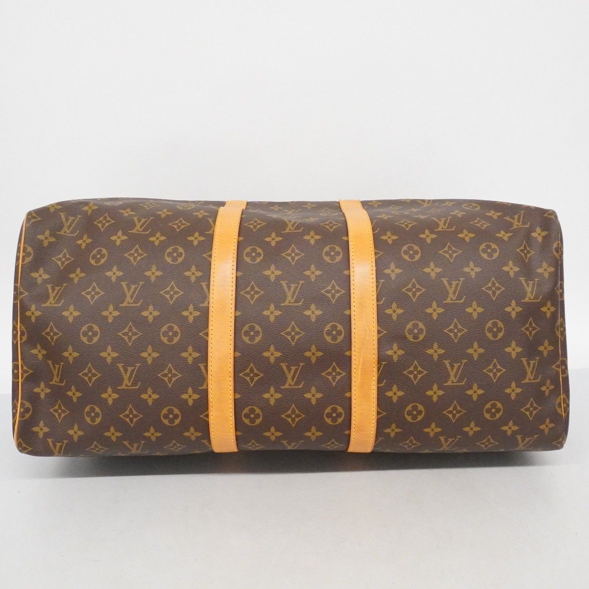 Louis Vuitton Boston Bag Monogram Keepall 55 Brown — view 3