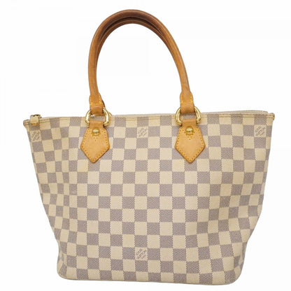 Louis Vuitton Handbag Damier Azur Saleya PM White