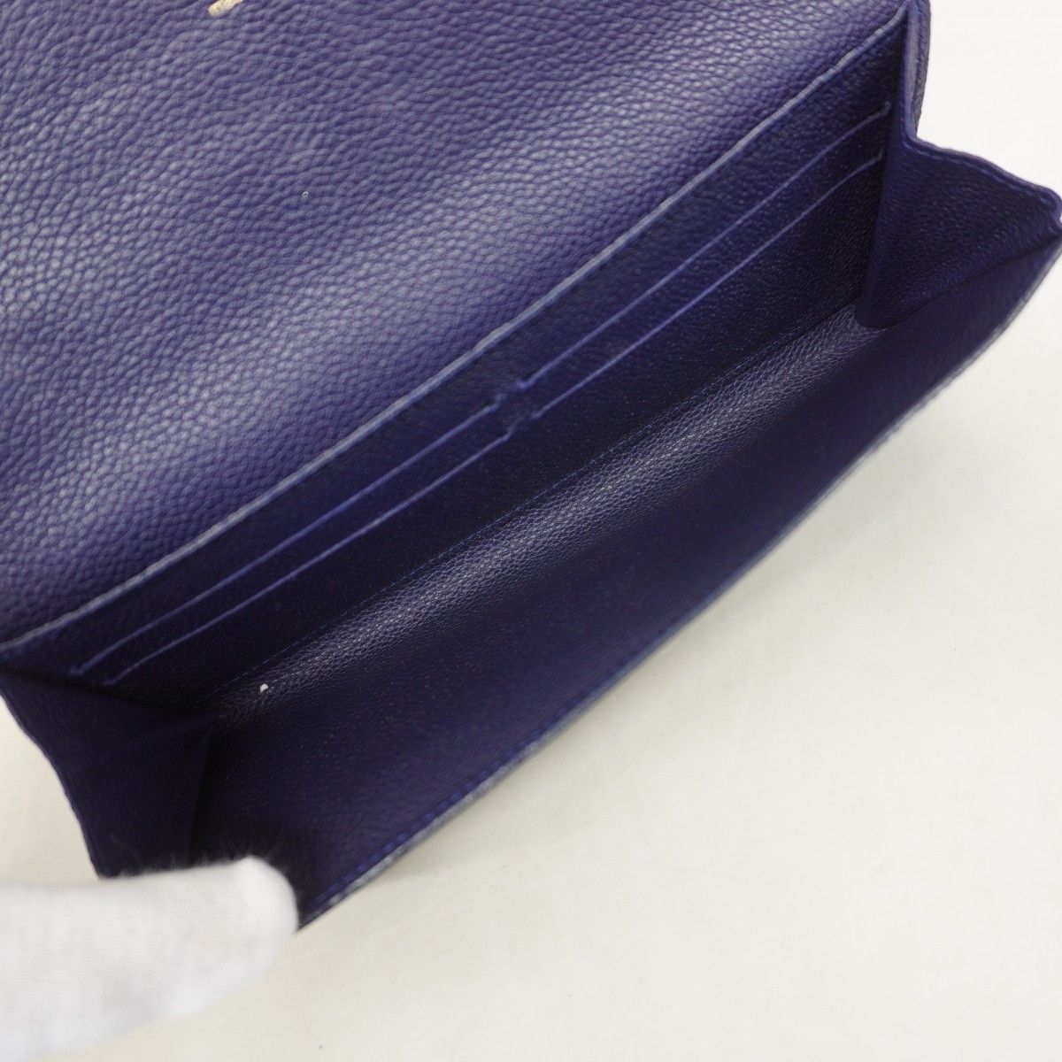 Louis Vuitton Wallet Monogram Empreinte Portefeuille Curies Celeste — view 3