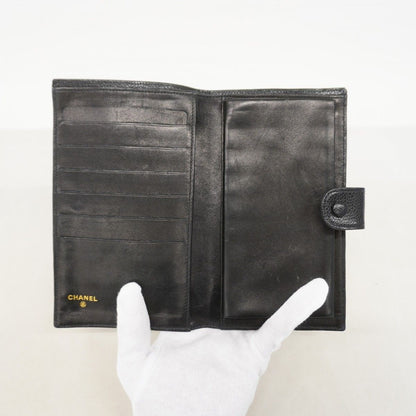 Chanel Wallet Caviar Leather Black Gold — view 3