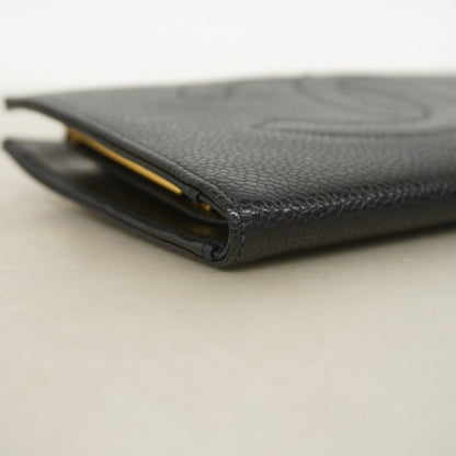 Chanel Wallet Caviar Leather Black Gold — view 5