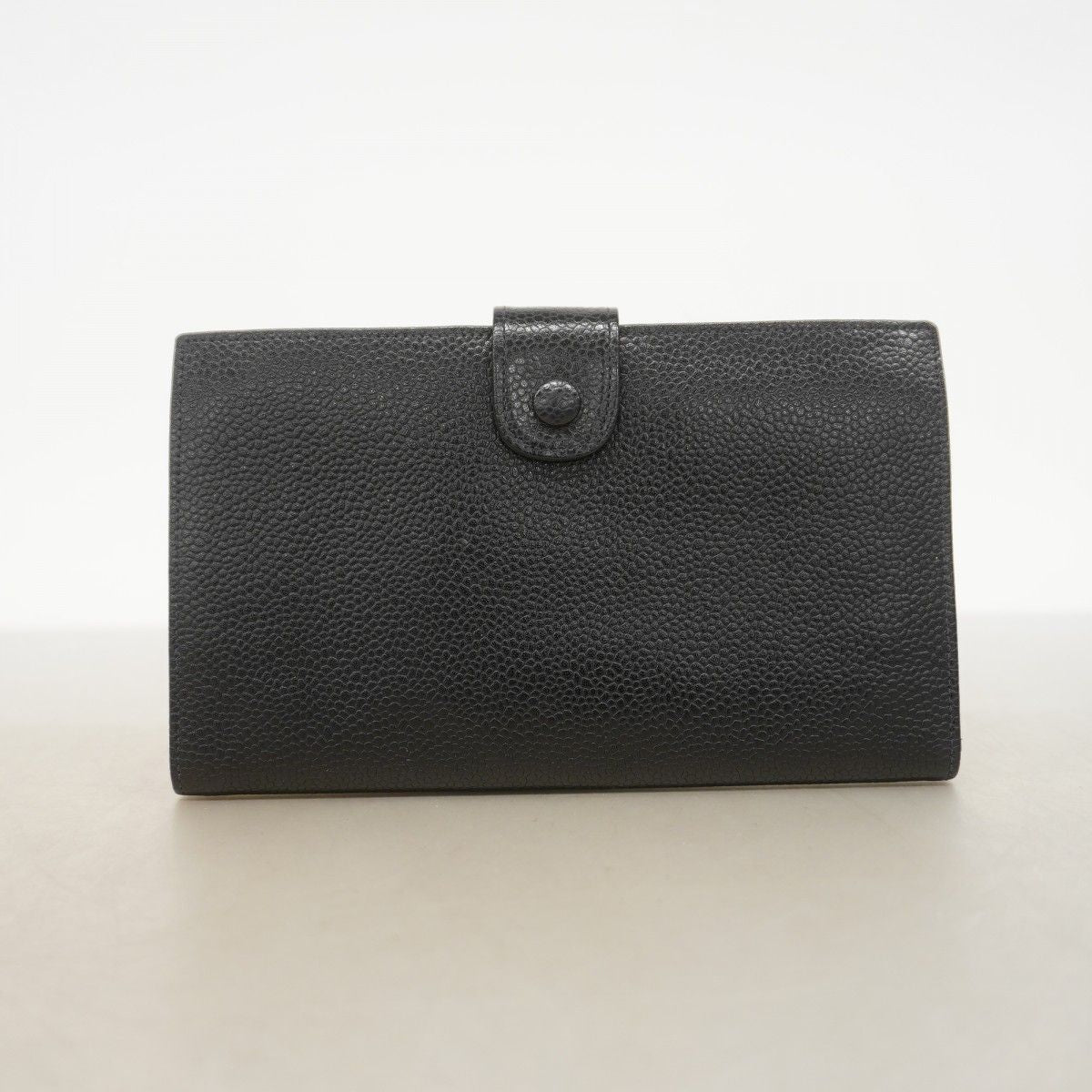 Chanel Wallet Caviar Leather Black Gold — view 6