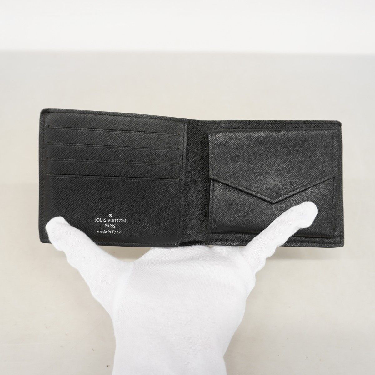 Louis Vuitton Wallet Monogram Eclipse Portefeuille Marco NM Black — view 3