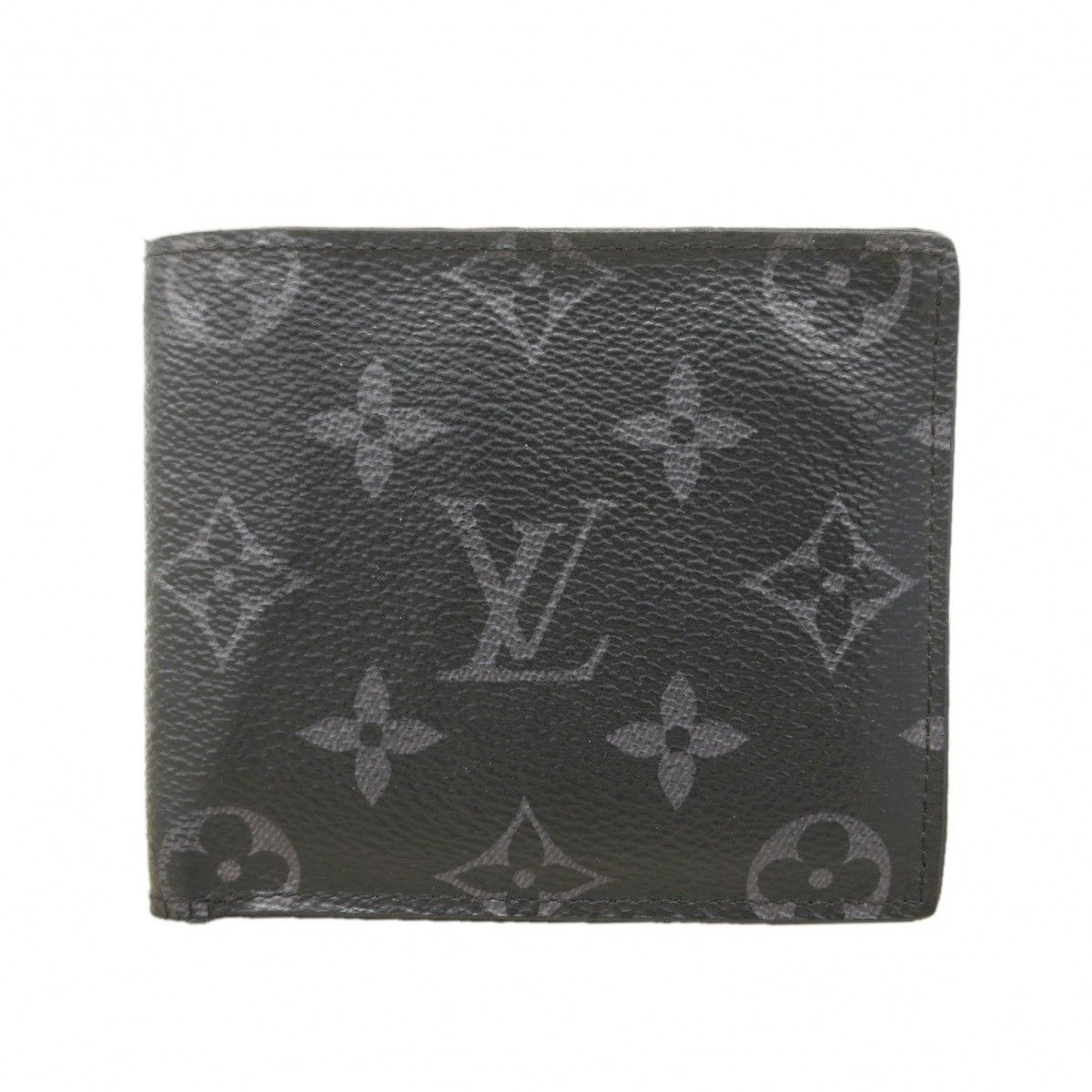 Louis Vuitton Wallet Monogram Eclipse Portefeuille Marco NM Black