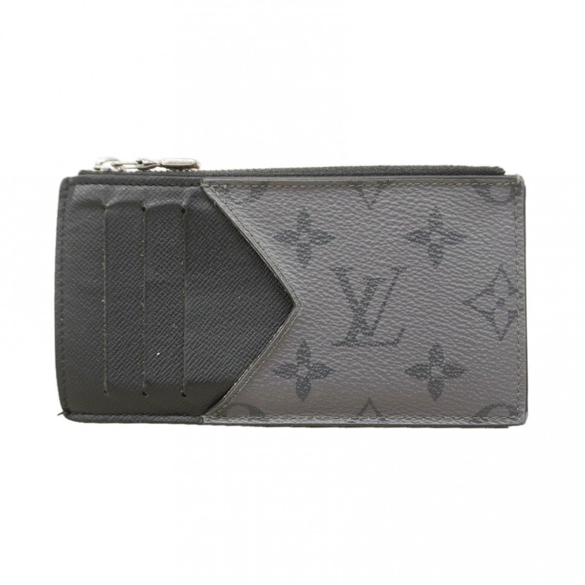 Louis Vuitton Coin Case Monogram Eclipse Card Holder Black
